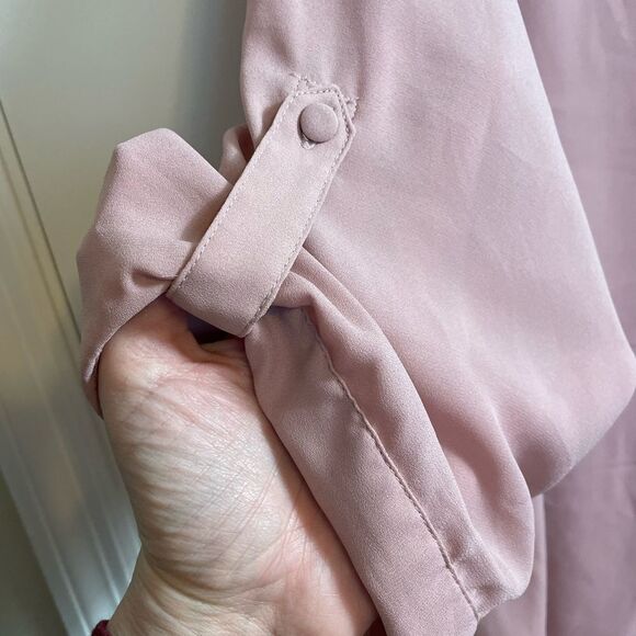 TORRID Georgette Pullover Blouse in Pink Dust size 3 (Women’s 22-24) - Picture 4 of 9